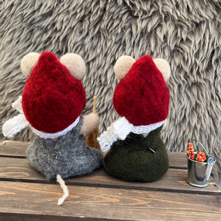 Ullnåla figur Mons og Molly