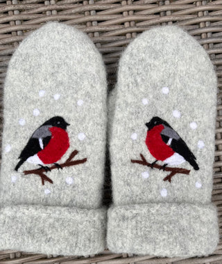 Ullnåla figur Votter Dompap