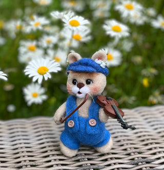 Ullnåla figur Eivind med fela