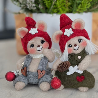 Ullnåla figur Lucas og Lillemor - Reservert