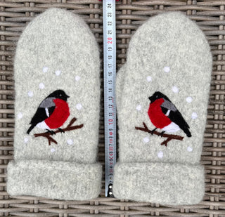 Ullnåla figur Votter Dompap