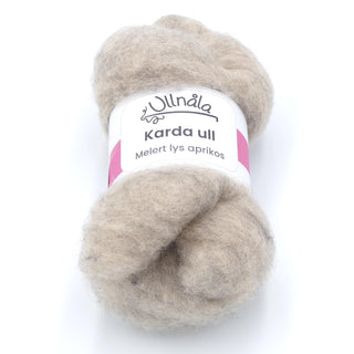 Karda wool - Melanged light apricot