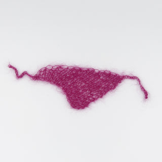 Hand-knitted Shawl Wine red