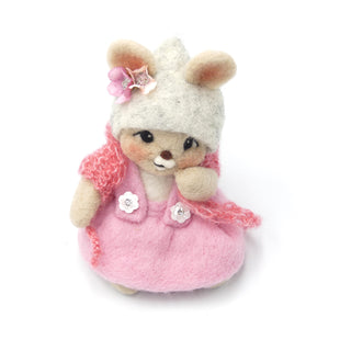 Håndstrikket Sjal lakserosa