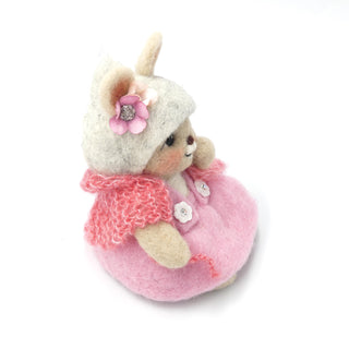 Håndstrikket Sjal lakserosa