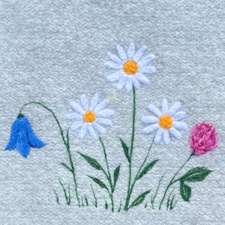 Ullnåla Sitteunderlag m/blomster