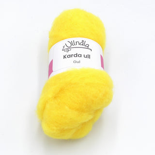 Karda wool - Yellow