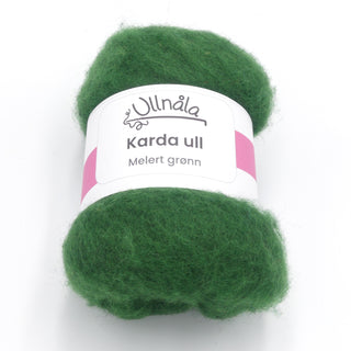 Karda wool - Heather green