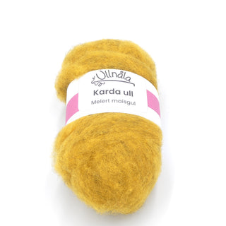 Karda wool - Heathered corn yellow