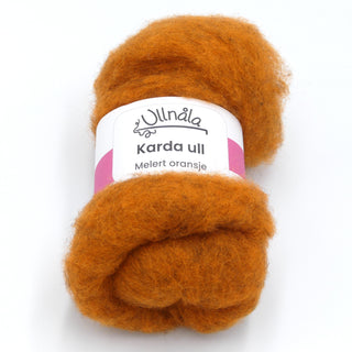 Karda wool - Melange orange