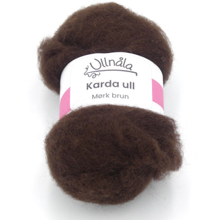 Karda wool - Dark brown