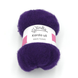 Karda wool - Dark violet