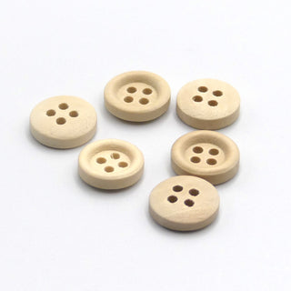 Buttons – Made of wood, 6 pcs